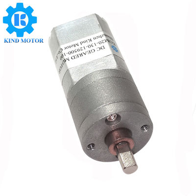 Động cơ giảm tốc 12v Micro DC 20Dx41L 5500 vòng / phút với trục 4mm mở rộng