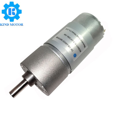 Động cơ giảm tốc 24vdc Micro DC, Động cơ bánh răng 10 vòng / phút Dc Đường kính 37mm