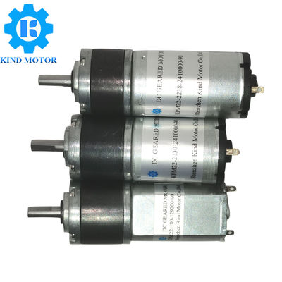 Độ ồn thấp Dc 6v 12v 24v 22mm Động cơ bánh răng hành tinh vi mô cho các sản phẩm thông minh