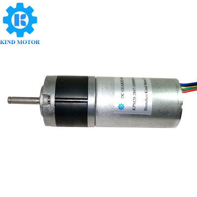 Động cơ giảm tốc DC không chổi than 6W 4A Dòng điện liên tục Đường kính 28mm