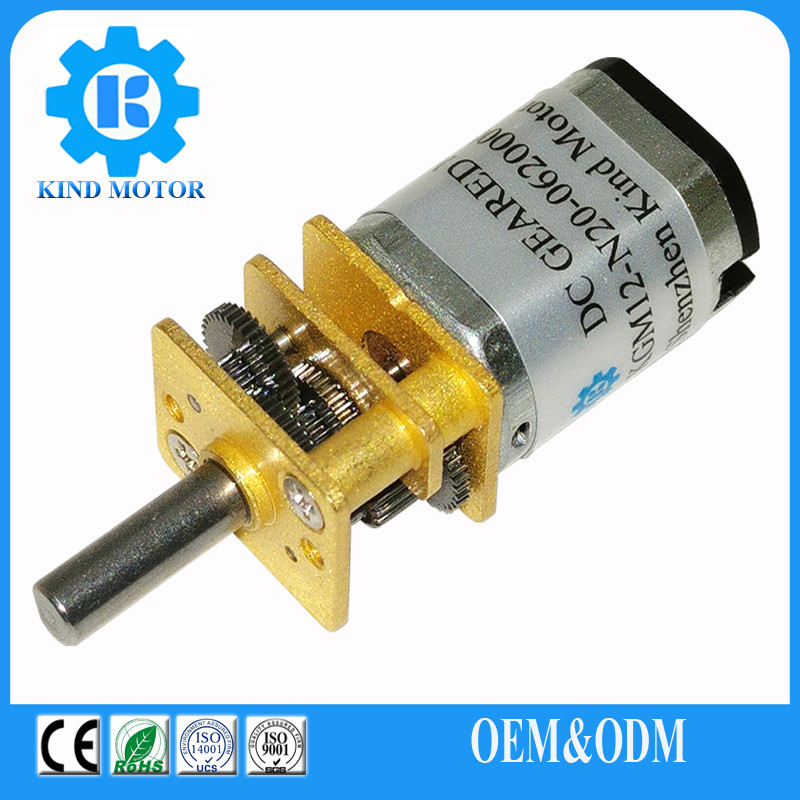 Micro DC Geared Motor Compact Lightweight Brushed Motor Stand Torque ≤1.9Nm