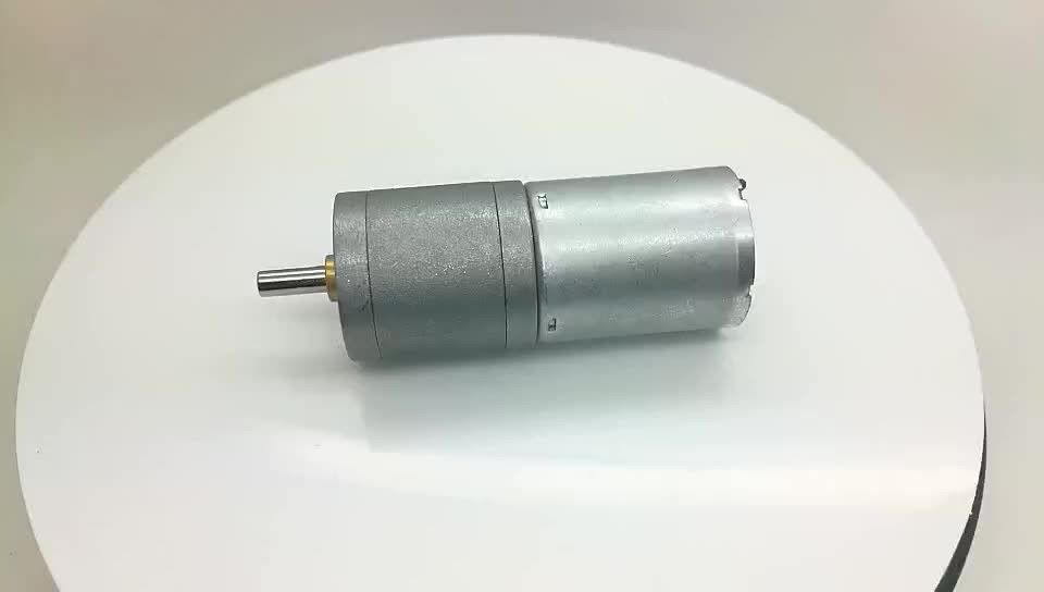 Động cơ bánh răng điện đường kính nhỏ 25mm 24volt 80rpm 400 rpm với bánh răng giảm kim loại
