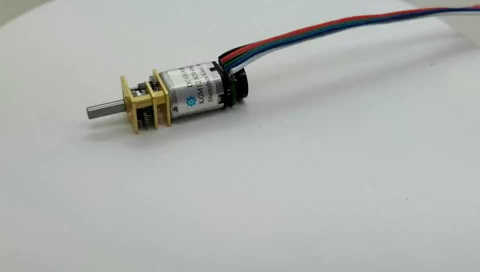 Động cơ bánh răng kim loại nhỏ n20 6v 12v 12mm 100rpm với bộ mã hóa