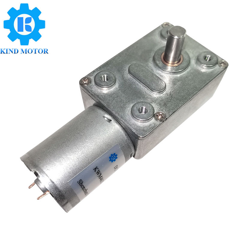 90 độ 12v Dc Worm Gear Motor 10.5A Với hộp giảm tốc