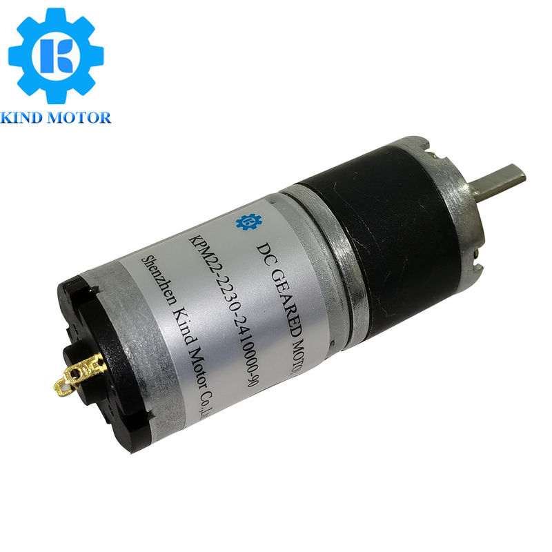 Độ ồn thấp Dc 6v 12v 24v 22mm Động cơ bánh răng hành tinh vi mô cho các sản phẩm thông minh