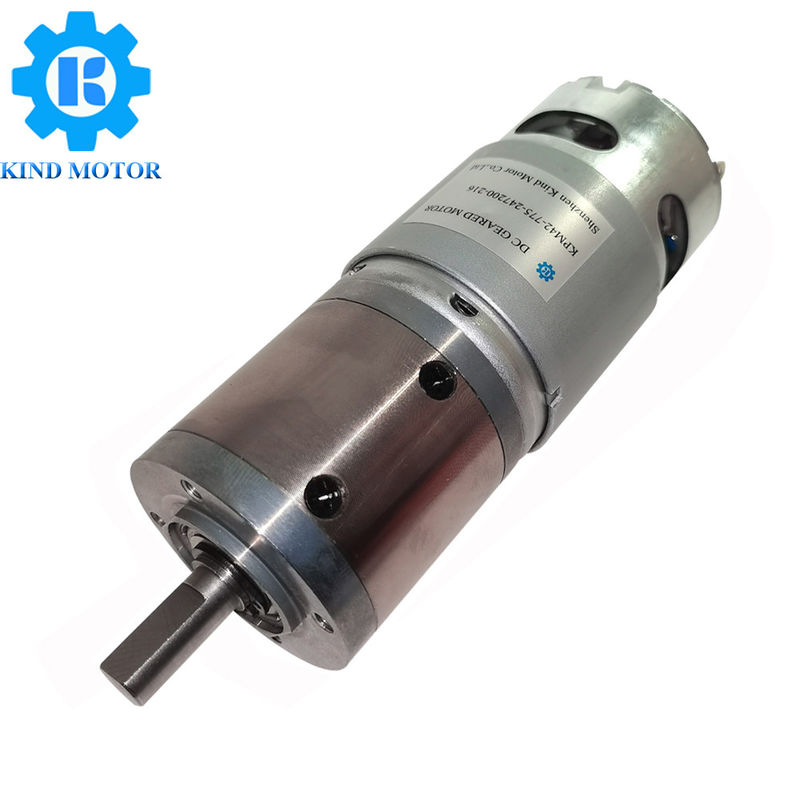 Động cơ bánh răng Dc chải 45mm, Động cơ bánh răng thu nhỏ 200 vòng / phút Công suất đầu ra 160W