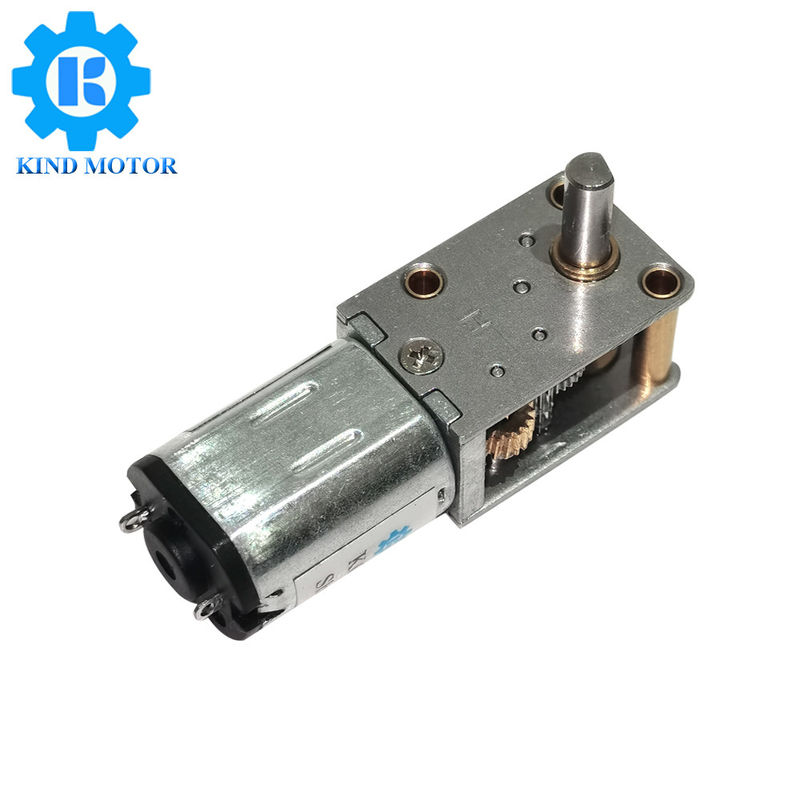 Động cơ giảm tốc 12 vôn Góc phải 2,2kgCm Mô-men xoắn định mức 2,1W Công suất đầu ra