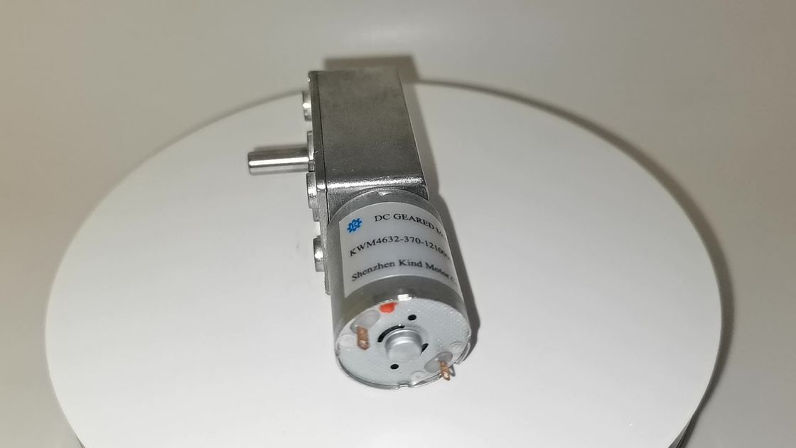 Động cơ bánh răng giun 24V DC Rs370 Độ ồn thấp được chải bằng carbon cho thiết bị gia dụng